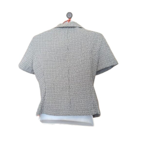 Gray and Black Skirt Suit Size 8 Petite - Picture 8 of 9